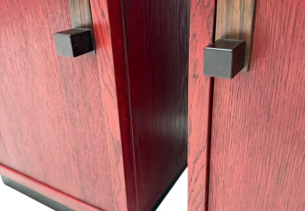 Two Art Deco Modernist Nightstands by A.H. Jansen for L.O.V. Oosterbeek, 1920s